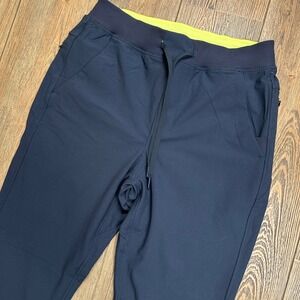Birddogs Boom For Your Boomstick Brief Lined Joggers NWOT Mens Large Navy Blue
